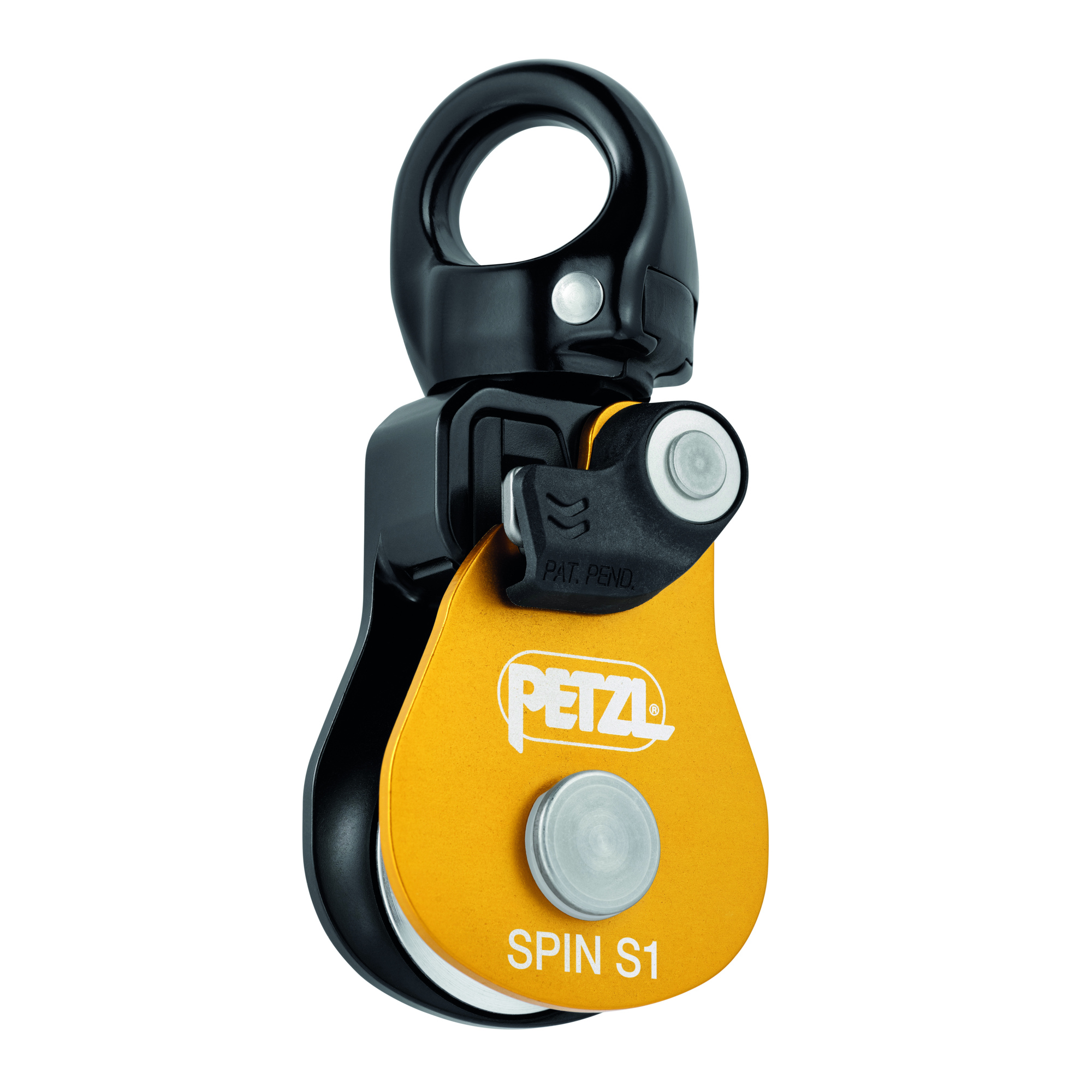Petzl Spin S1 Compact Pulley - Efficient, Single Sheave, Swivel, Model# P002AA00